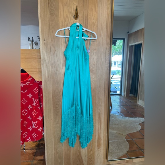 Cult Gaia | Ali Fringe Silk Maxi Dress - Picture 2 of 7